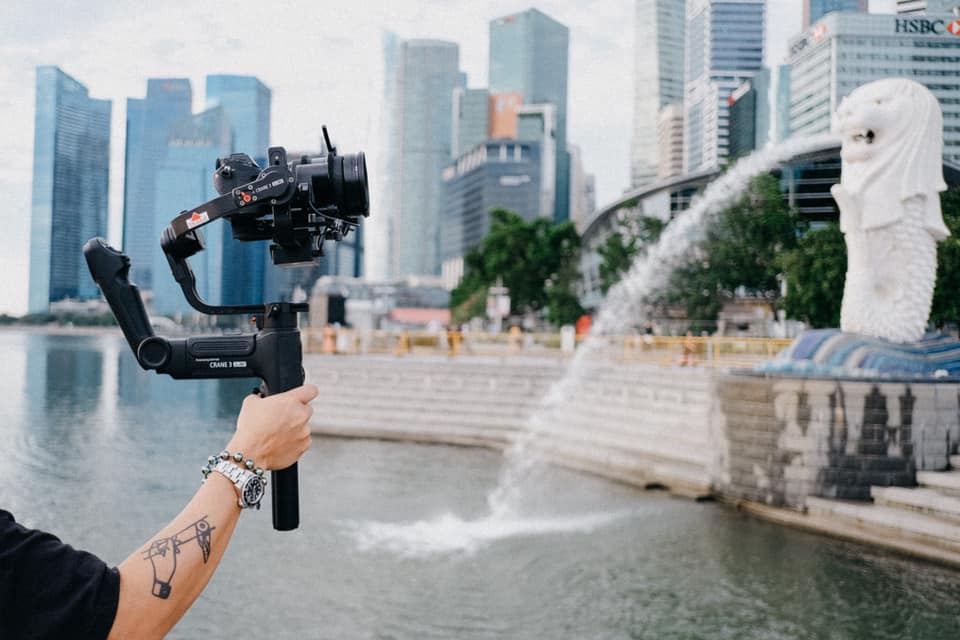 Testing the #Crane3Lab at the #merlionpark