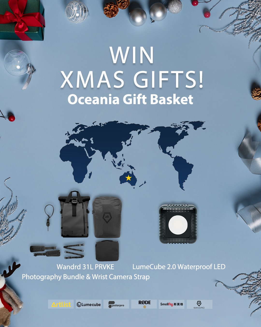 Three days left for CHRISTMAS!!!  Wanna know what's in your continent's gift basket?  For Oceania Gift Basket: ...