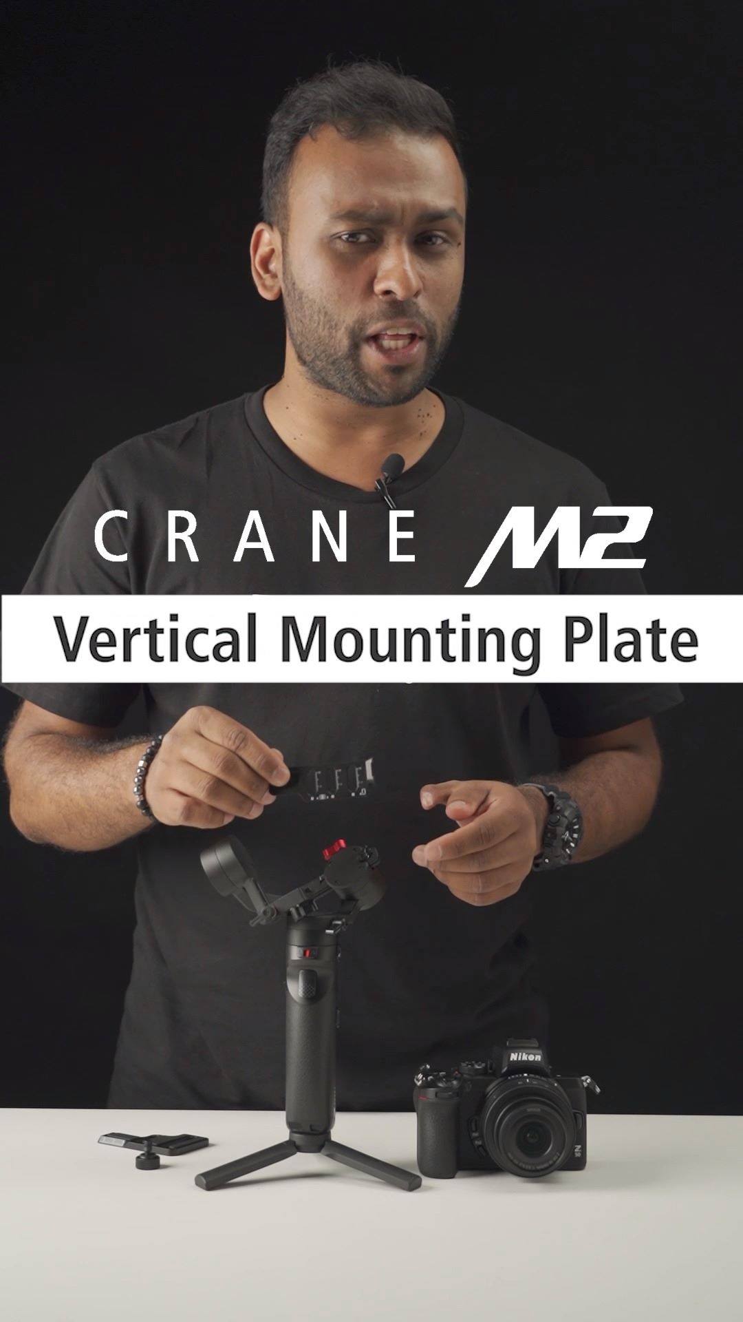 Let Rah Sharma bring you to know how to mount the Crane M2 vertical mounting plate and how it works perfectly for the Instagram Story, Tik Tok videos and other vertical videos!