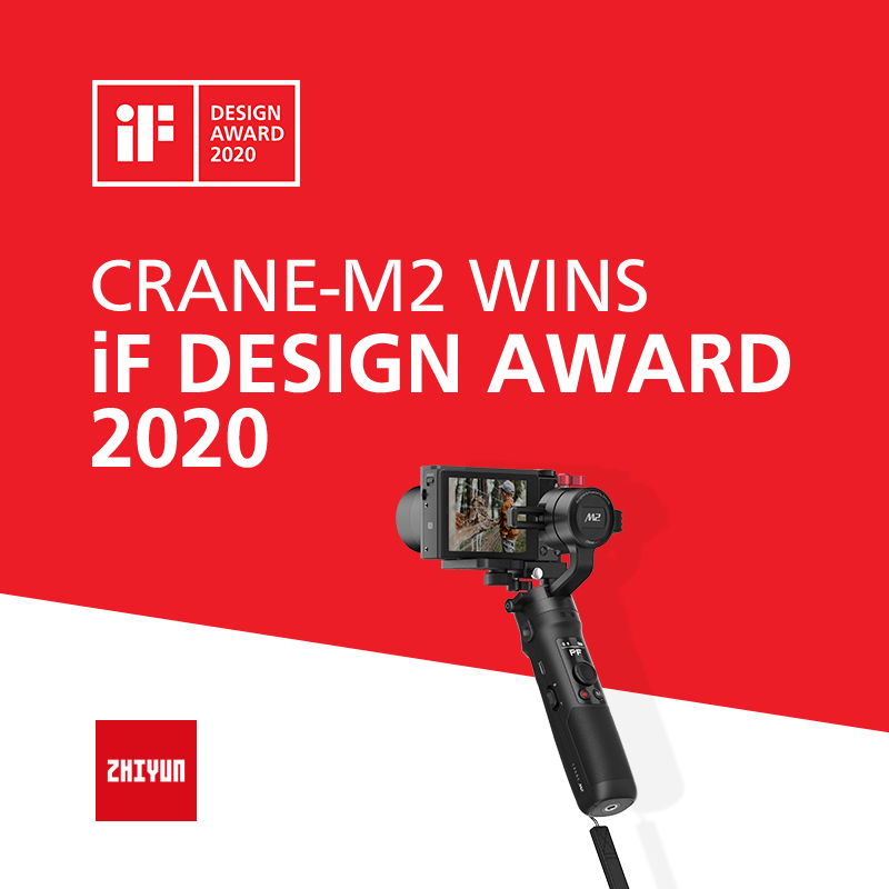 #Zhiyun #CraneM2 wins iF Design Award 2020🎉🎉