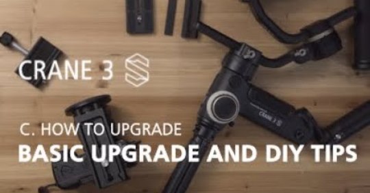 Zhiyun #Crane3S OFFICIAL tutorials basic upgrade & DIY tips by Marcel Brandel