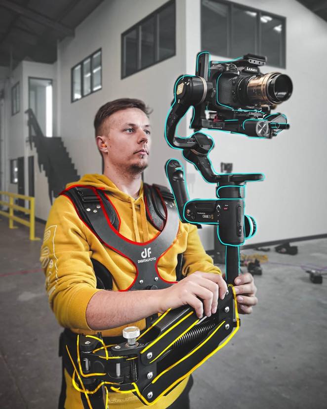 'Bit of a different rig this time, using an art Petzval lens on the S1, with the #Crane3S on the Thanos Pro'