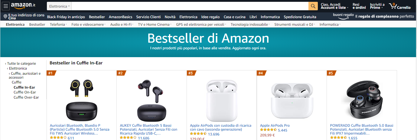 Many thanks to Italian customers! 🤣Bluedio Particle ranked continuously in the top of this category on Amazon Italy. We Bluedio company are gaining more support and approval and Our products are attracting more and more customers. This shows that our products quality is trustworthy.  