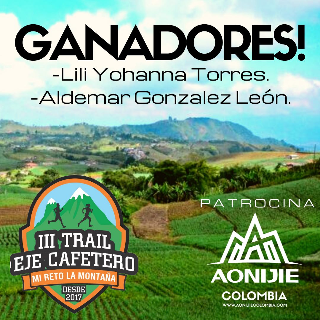 Aonijie Colombia anuncia los dos ganadores de inscripción gratuita a la III Edición del Trail del Eje Cafetero!🥳🥳🥳🥳 Los afortunados son: