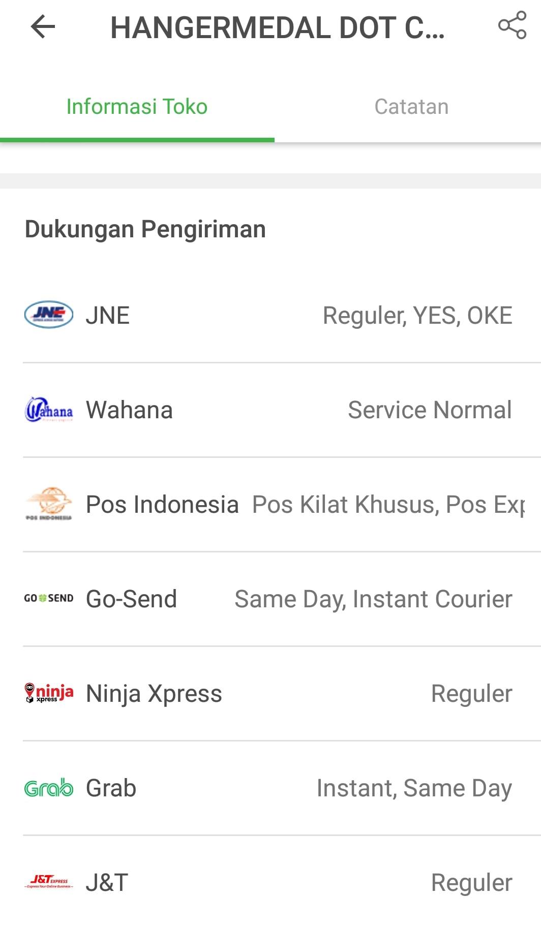 dukungan pengiriman terlengkap!