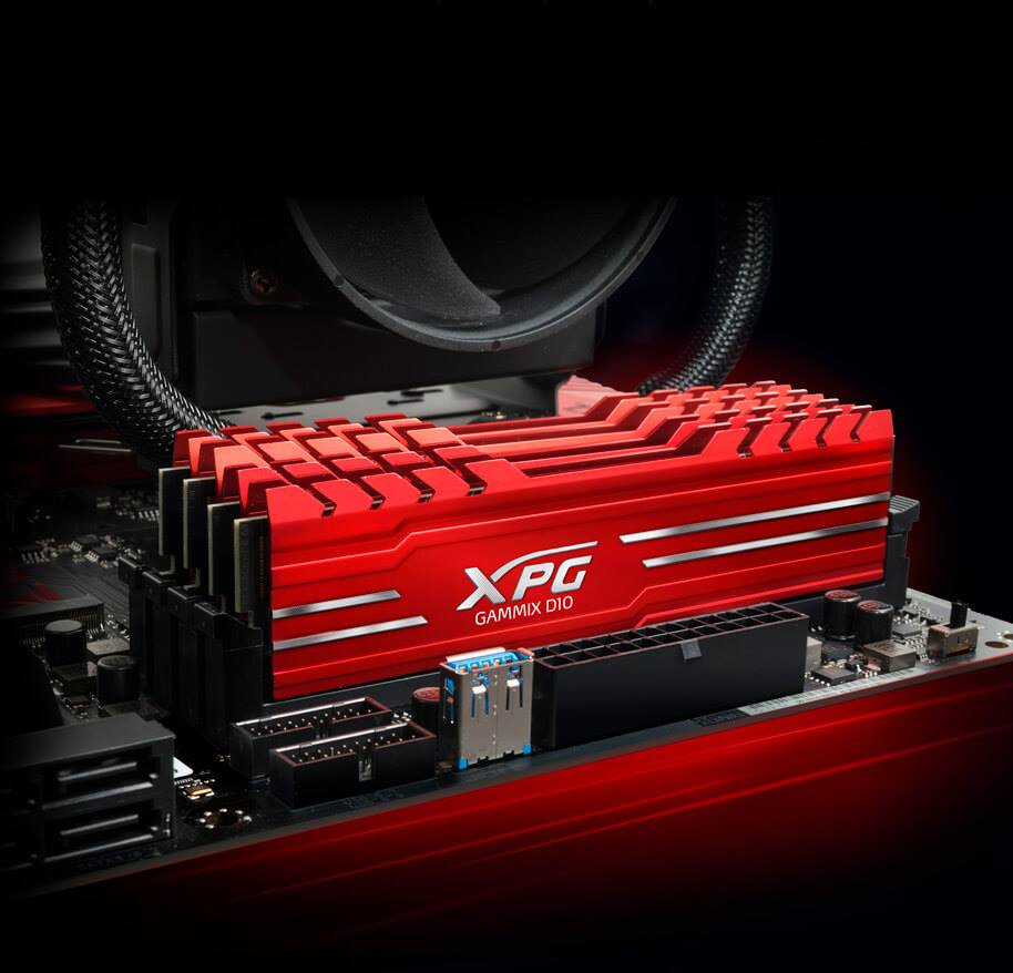 XPG GAMMIX D10 DDR4 memory modules are designed for gamers and PC enthusiasts!