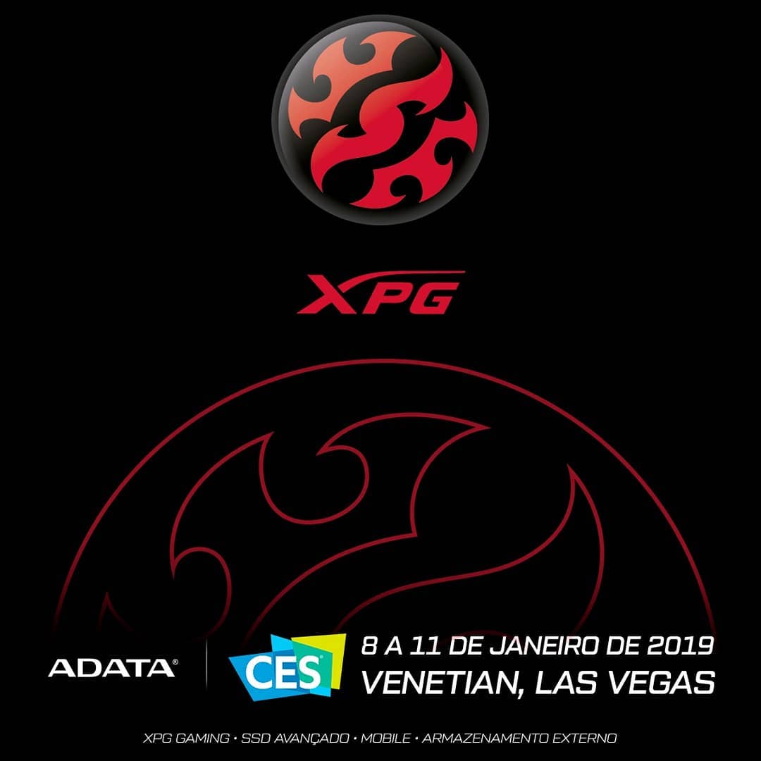 Durante a CES, venha conhecer os lançamentos XPG no Hotel Venetian, suíte 26-136 (26° Andar)