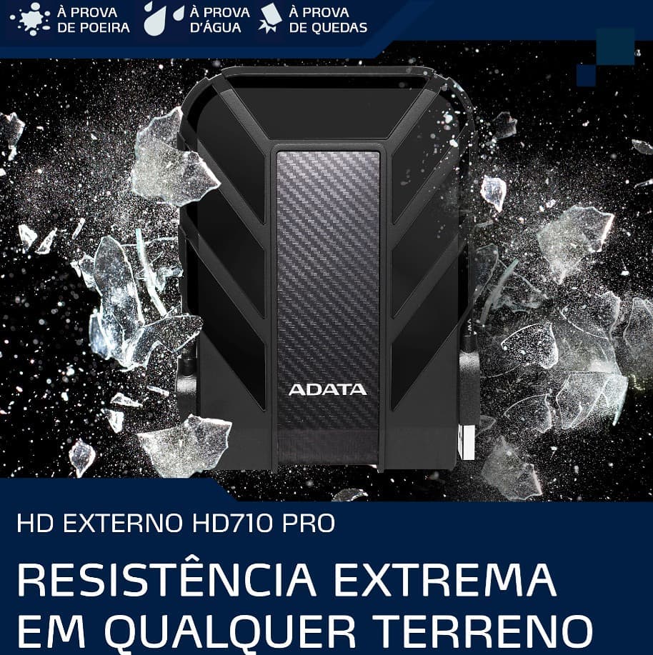 HD Externo - HD71O-PRO (À prova de quedas, água e poeira)* 