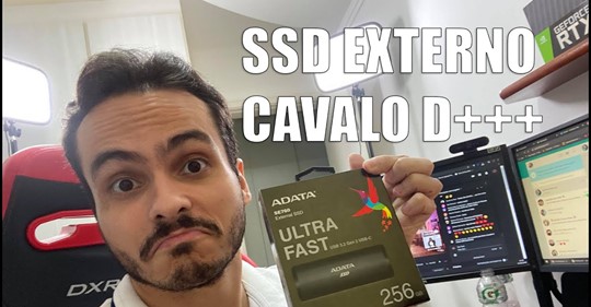 Review do nosso lançamento em SSD Externo Type-C, SE760 com TitoFPS -  Alto desempenho e confiabilidade, com velocidade de leitura de até 1000MB/s.