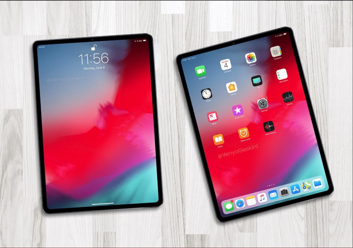 #iPad Pro 2018: - All-new design (squared-off sides)