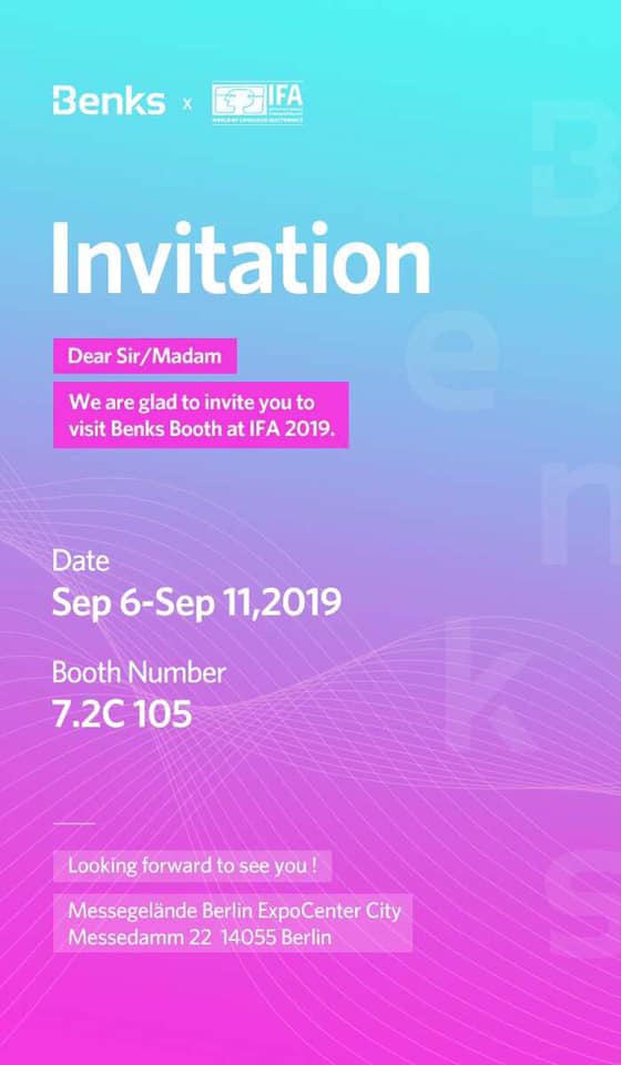 Benks at IFA 2019