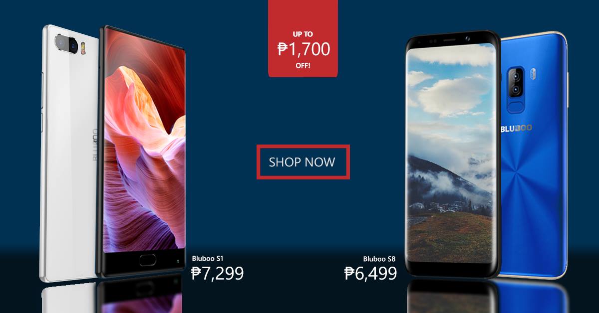 Bluboo S1 and S8 are now on-sale for only ₱7,299 and ₱6,499. Up to 1,700 pesos slashed on SRP! Limited time and stocks!