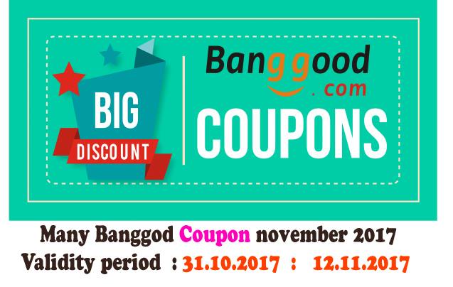 Promo cod : Many Banggod Coupon november 2017  