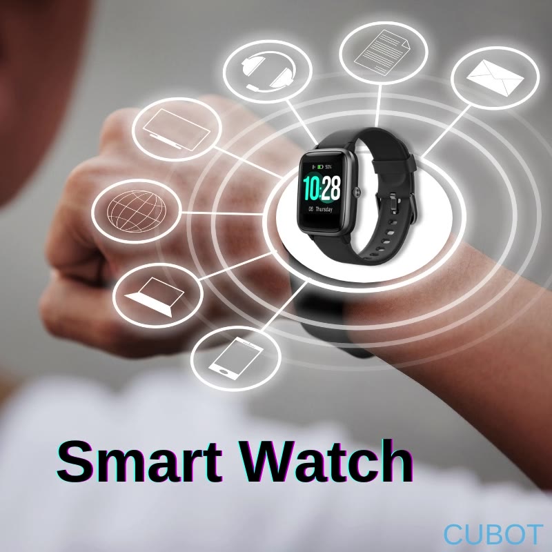 Be money smart with incredible and affordable Cubot Smartwatch! Some of its great features include: ⌚ 24 hour real time heart rate monitoring