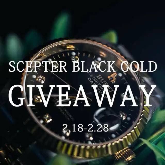 "SCEPTER BLACK GOLD" <GIVEAWAY> / 2.18-2.28