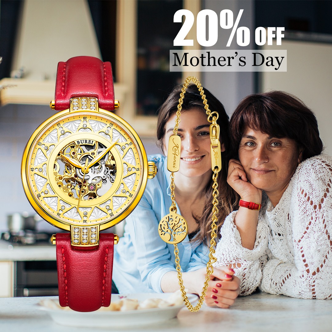 20% discount on all ladies' watches