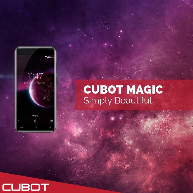 Curved all round, the Cubot Magic is great to look at and even better to hold! It's screen, camera, processor and 4G communications are all of the highest quality to meet your needs! It's sleek, it's simple, it's magic! 