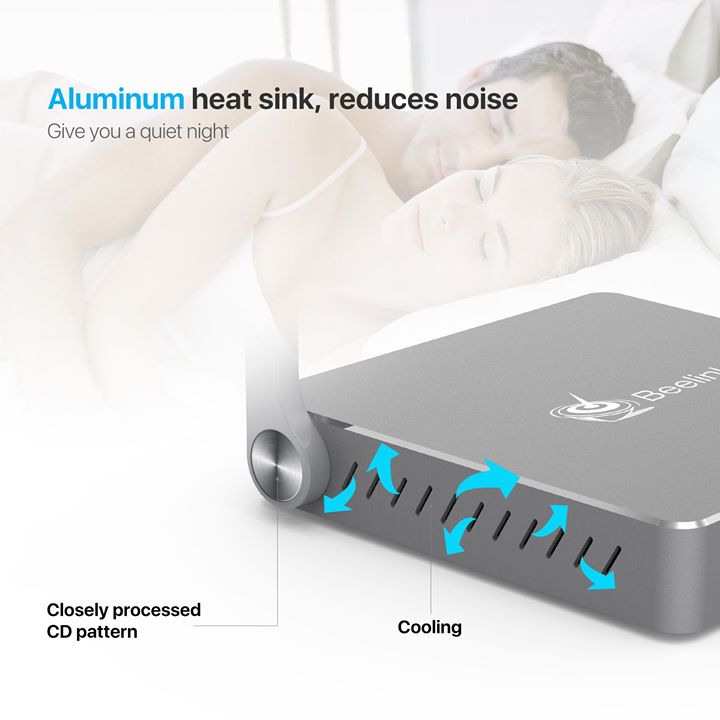 Beelink  MINI PC AP34  ,Aluminum heat sink，reduces noise。