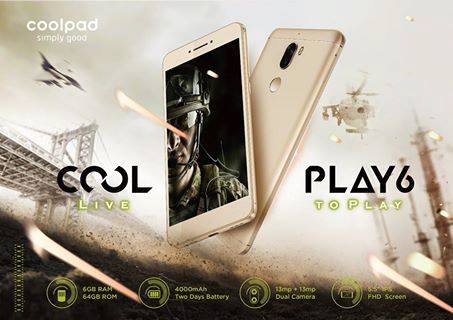 Meet #CoolPlay6 with a #Snapdragon 653 processor, 6GB RAM, 13MP #DualCamera and a huge 4000mAh battery. Cool Play 6 will be available on Amazon India starting Septemeber 4th.