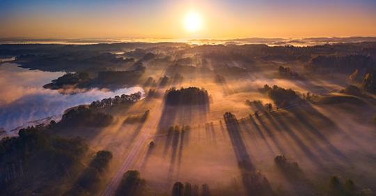 To craft impressive aerial photography, it is crucial to create a sense of depth with your shots from the sky. 