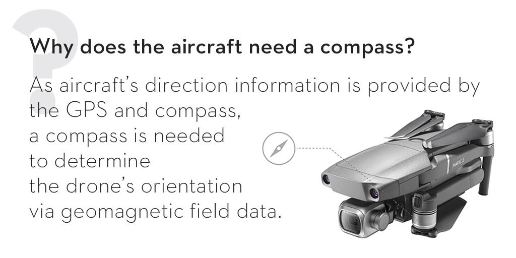 Although the GPS is embedded in the aircraft, why a compass is needed?