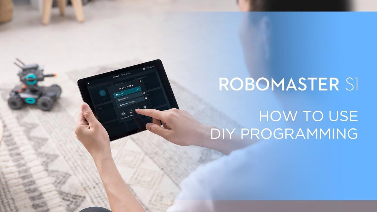 Use the RoboMaster app to write programs. Also, you can easily apply and share them with your friends. 