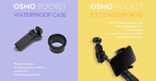 We have good news for Osmo Pocket users. Introducing the Osmo Pocket Waterproof Case and Extension Rod.  Get yours now! 