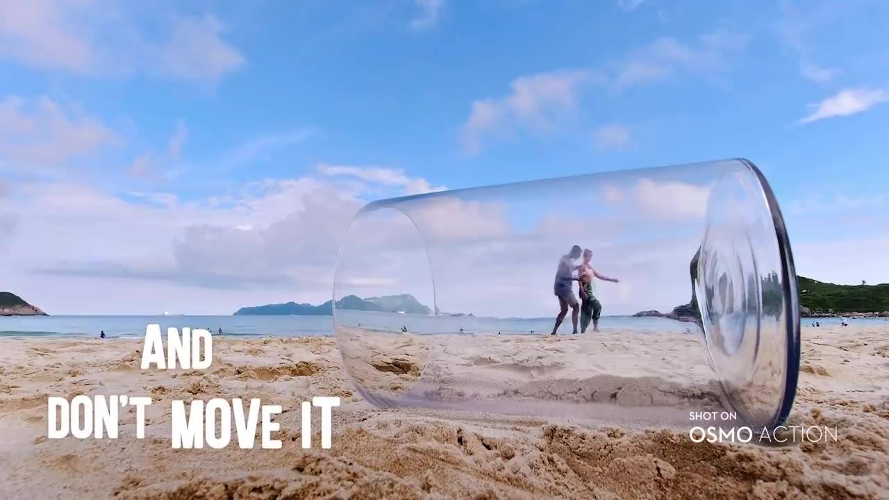 Get creative with your #OsmoAction footage by playing with forced perspective. 