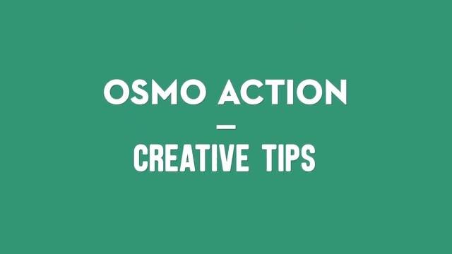 It's time for another #OsmoAction tip!