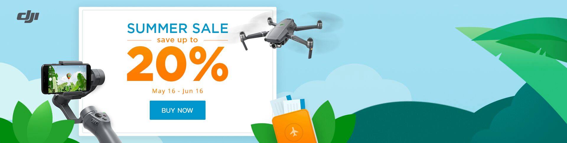 The Summer Sale is here!  Save up to 20% when you buy from our DJI Online Store (for customers in the EU region only) Click here:...