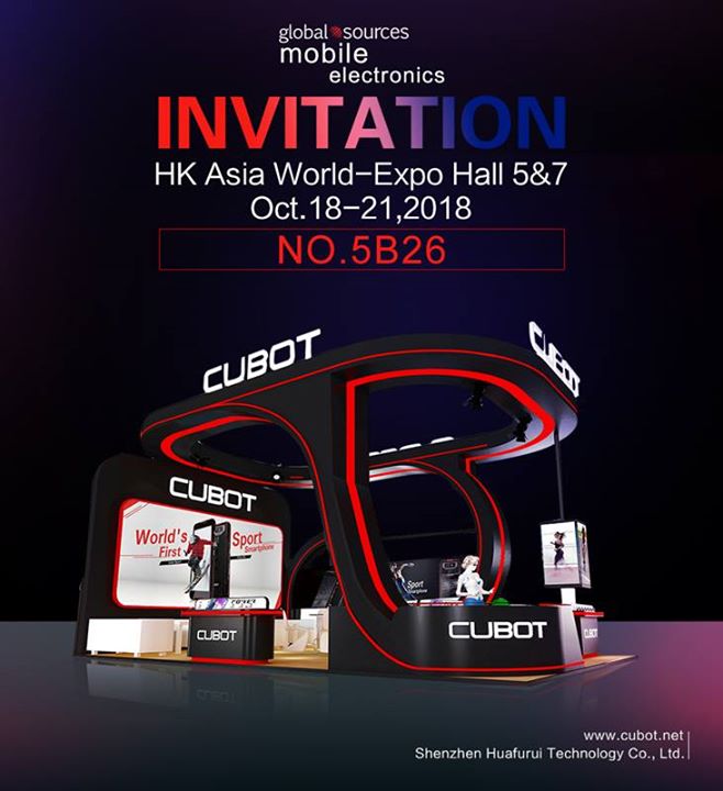 Cubot to Attend Global Sources Electronics Show – You’re Invited 😉 #HONGKONG CUBOT will bring new products to the show, so stay tuned. #CUBOT #AsiaWorldExpo