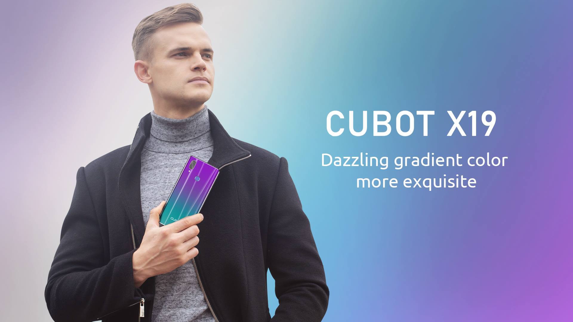 CUBOT X19 SmartPhone - Dazzling gradient color, more exquisite