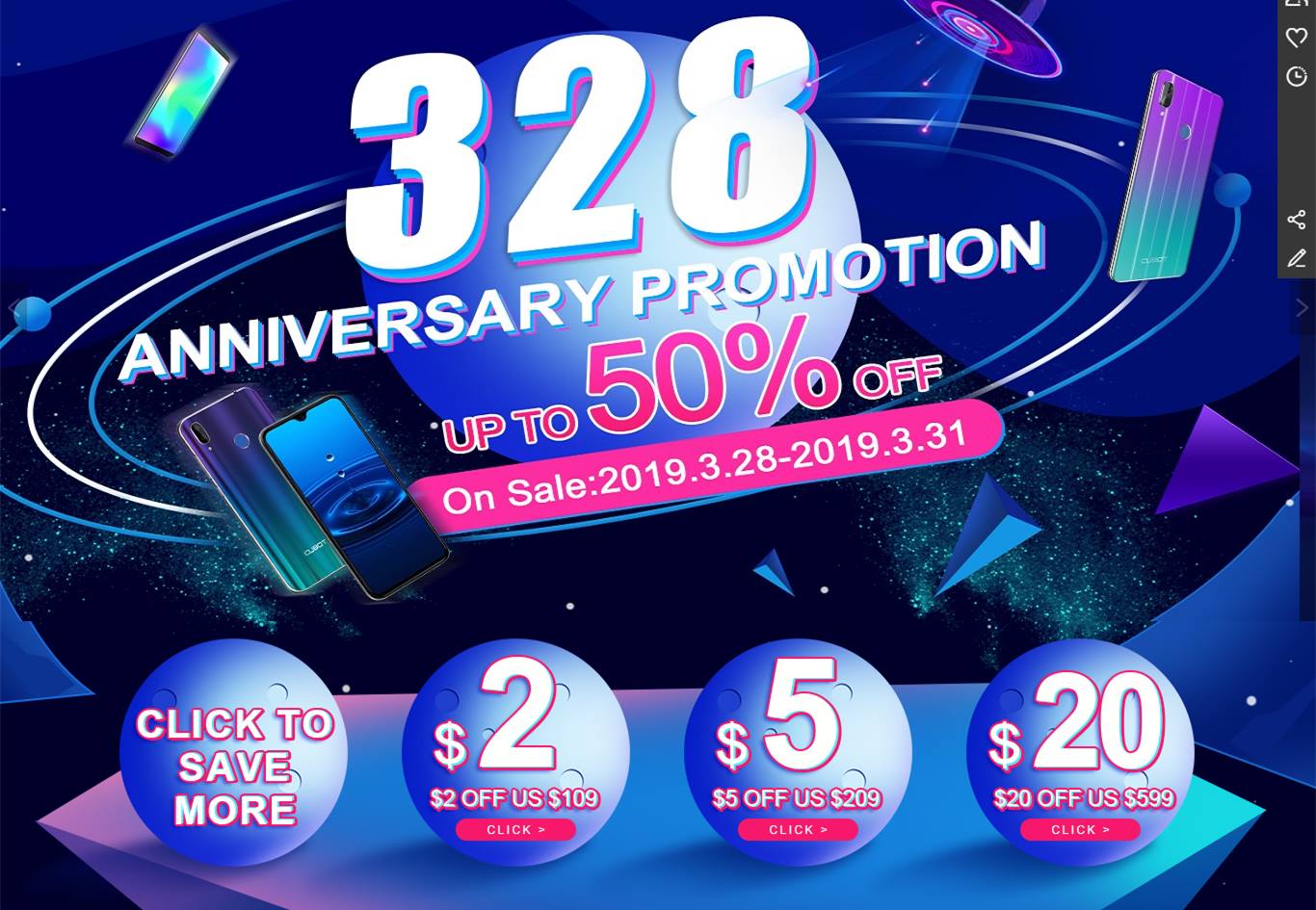 Super Promotion! Cubot AliExpress Official Store on 3.28 9th Anniversary