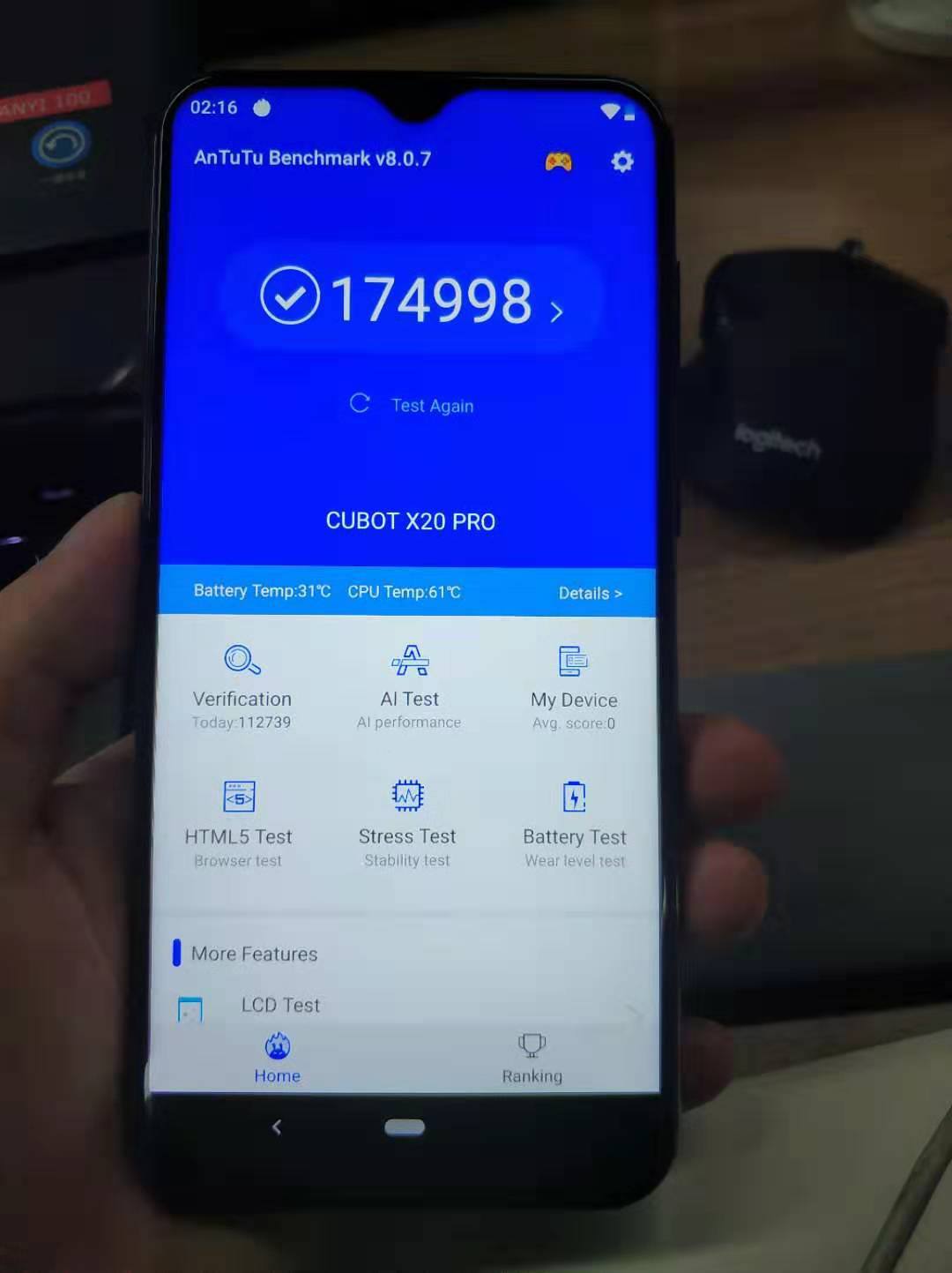 #CUBOT #X20Pro, Antutu Score: 174,998 😍🔥