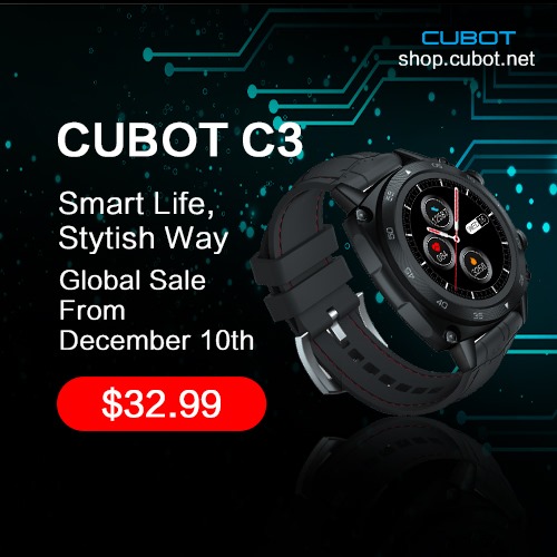 This new Cubot C3 smartwatch comes with a unique design that looks classy, stylish, and suitable for men and women