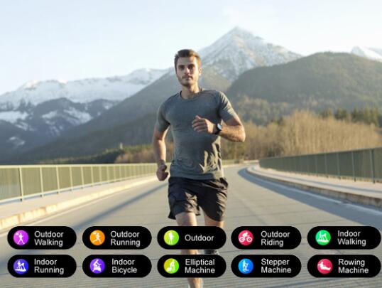 The wearable #CubotC3 can track 10 sports activities include walking, running, cycling, skipping, climbing, Hiking, and more ,you can easily track your sports data and monitor your physical condition🏃