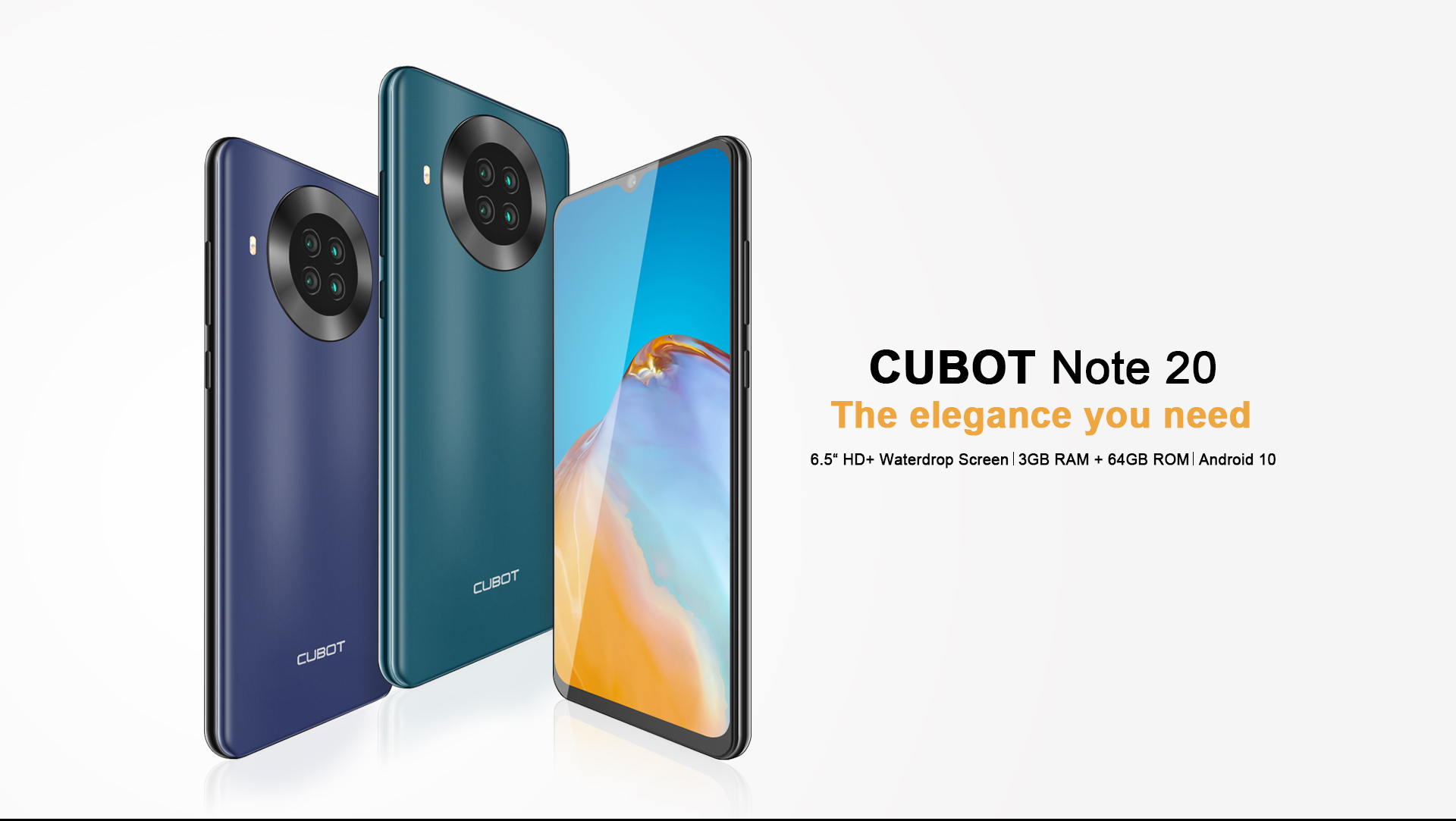 #Cubot#Note20 The elegance you need! By design, The photographic sector presents a circular look in style Huawei Mate 30 Pro e OPPO Ace 2. On the other hand, we have a selfie camera instead 8 MP, featuring the timeless AI beauty effect. ✅Global Sale on June 1 #AliExpressCubotDirectStore