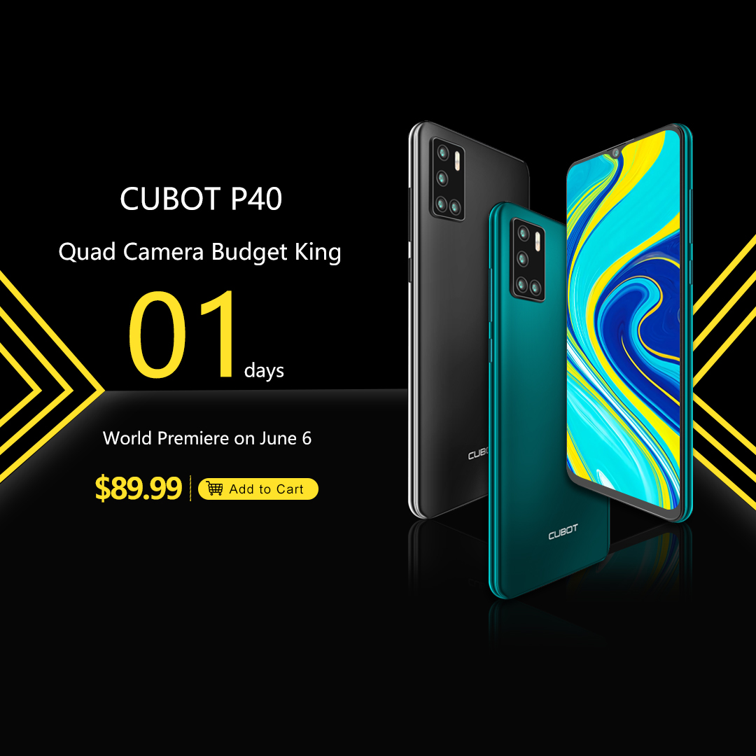 Only 1 days left 🤩🤩🤩 Are you ready for #CubotP40?Are you looking forward to it?