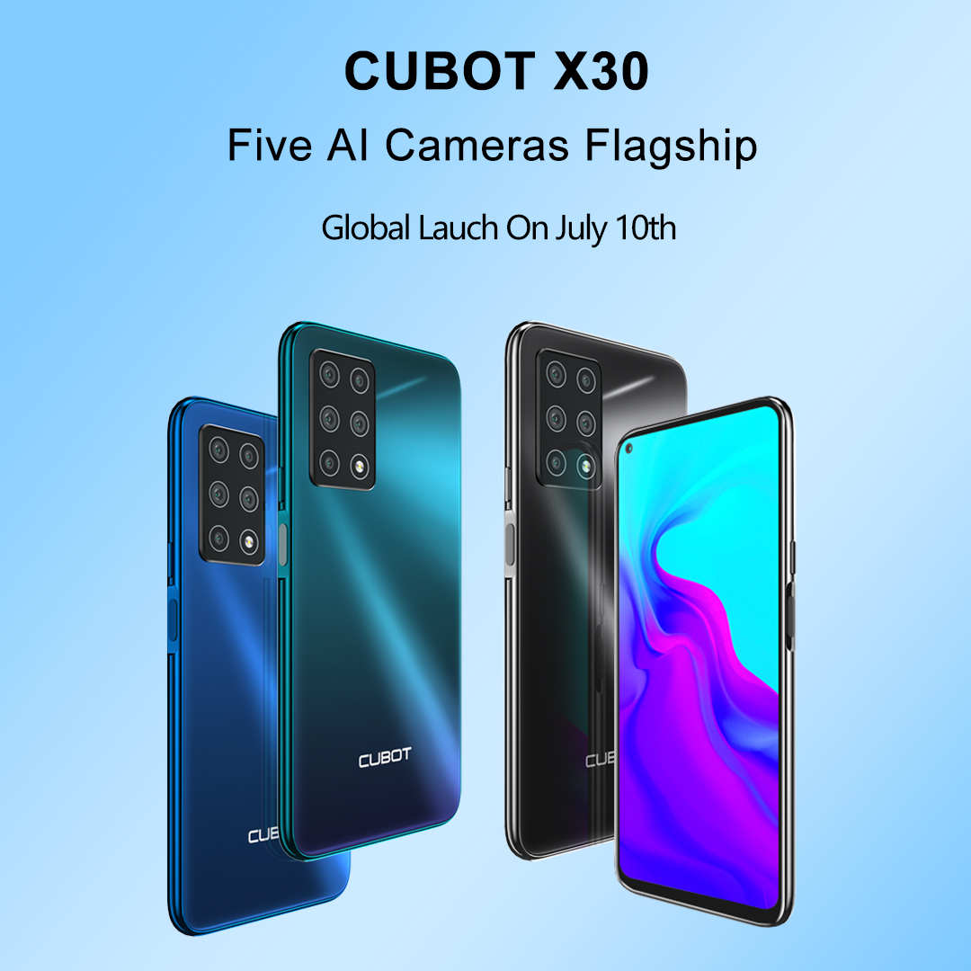 Meet  Cubot X30 budget smart phone on July 10th!