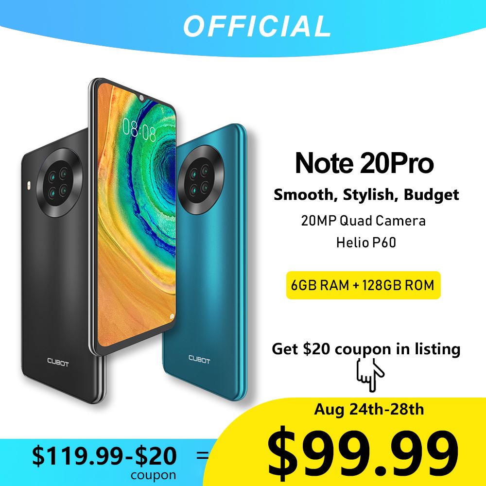 Hurry up! Only 2 days left !!!, 🥳The best budget phone of 2020 #CubotNote20 at a special price of $99.99📣 Global sale live now👉