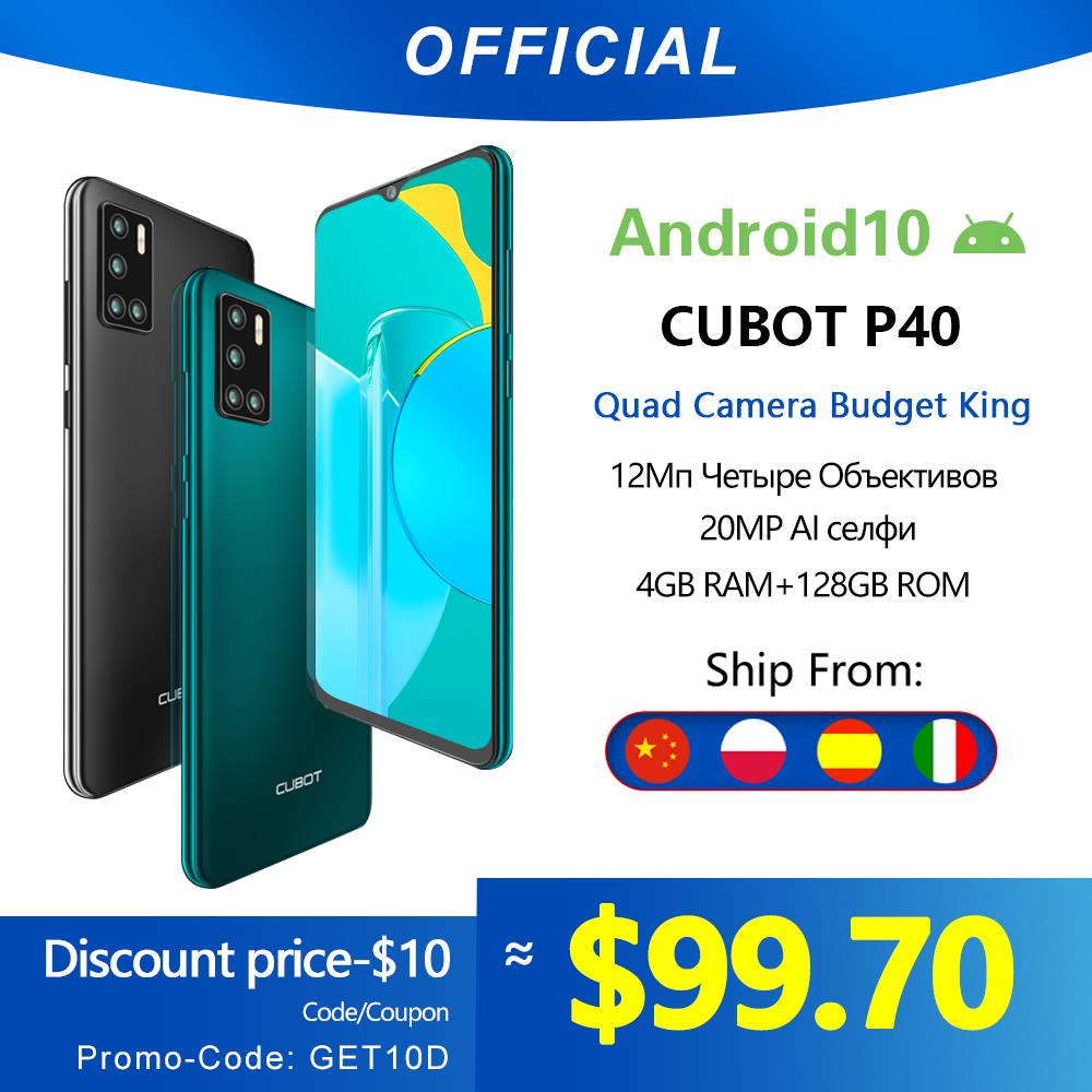 Don't miss this deal, get your cubot P40 at low price with code: GET10D