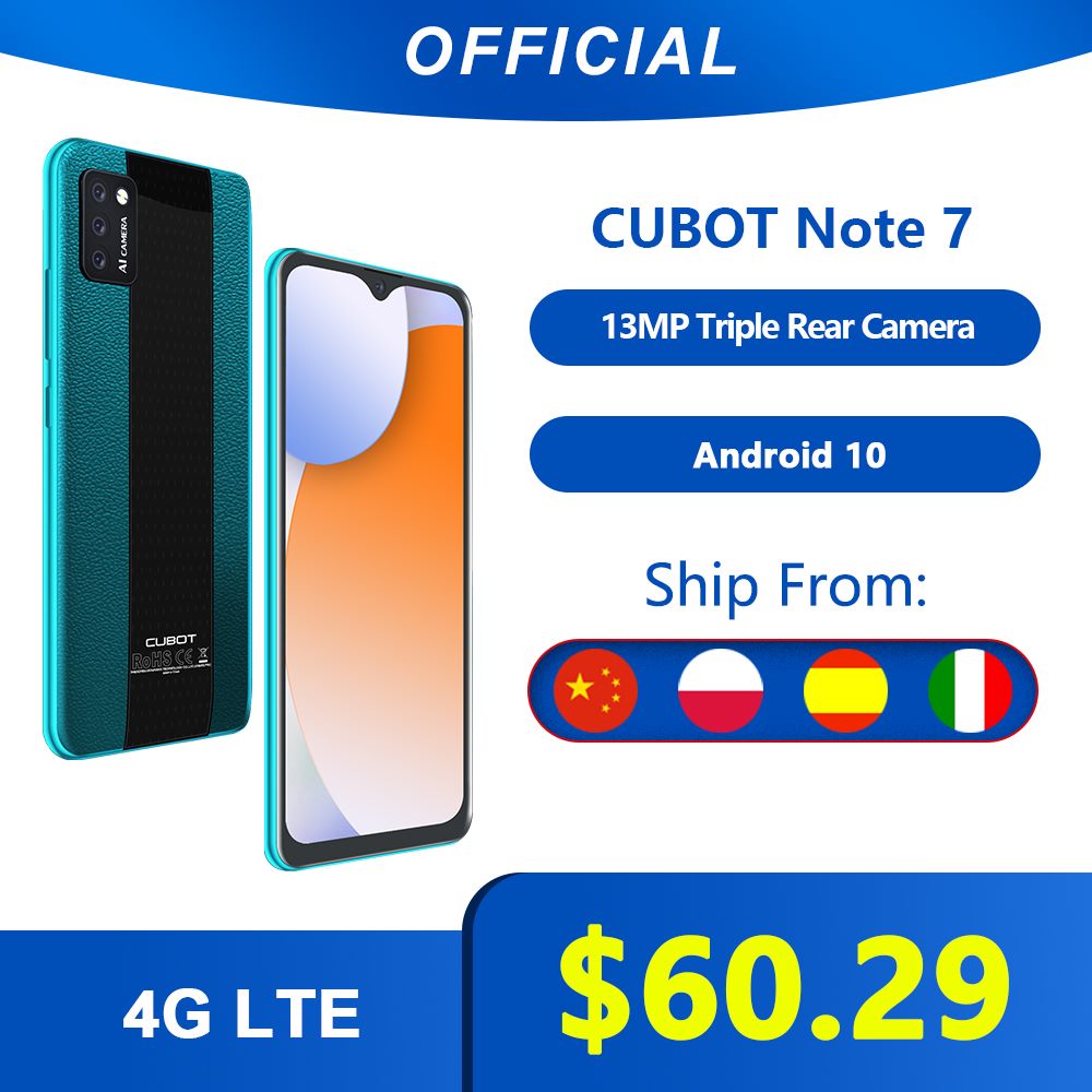 The most economical and affordable phone- cubot Note 7,now is on sale at just $60.29 