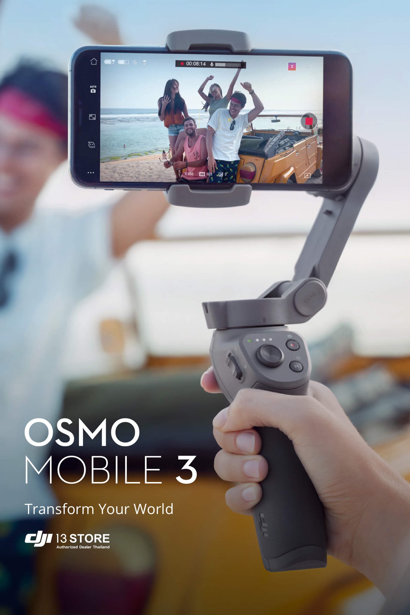 DJI Osmo Mobile 3 อุปกรณ์กันสั่นสำหรับมือถือ พับเก็บได้ มาพร้อมฟังก์ชั่นที่ตอบโจทย์ทุกไลฟ์สไตล์ของทุกคน ได้อย่างลงตัวที่สุด มาพร้อมกับราคาสบายกระเป๋า ให้คุณเป็นเจ้าของได้ง่ายๆ 👉 Osmo Mobile 3 Combo ราคา 4,090 บาท (มาพร้อมขาตั้งและกระเป๋า) www.tomtop.com เยี่ยมชมสินค้าอีกมากมาย พร้อมรับคำแนะนำจากผู้เชี่ยวชาญ ได้ที่ DJI 13 Store