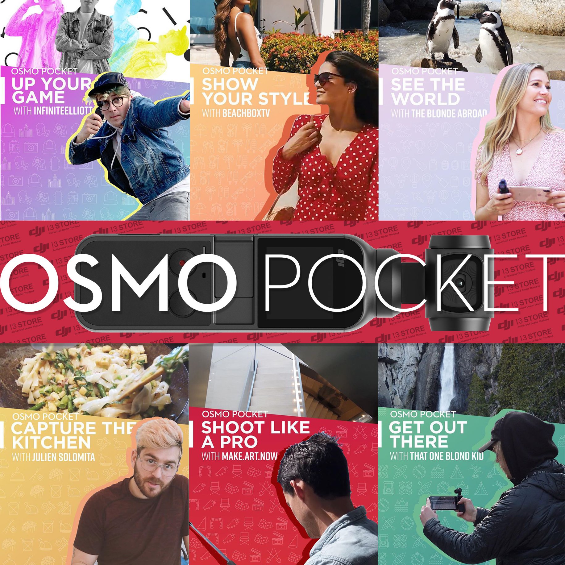 มืออาชีพยืนยัน ง่ายสุด! กับทุกไลฟ์สไตล์ Vlog สำหรับมือใหม่   #OsmoPocket กล้องขนาดเล็กพร้อมกิมบอลกันสั่นในตัว #จุดเริ่มต้นสู่Creatorอาชีพ! ดูเพิ่มเติม >>> www.tomtop.com Shopee >>> www.tomtop.com