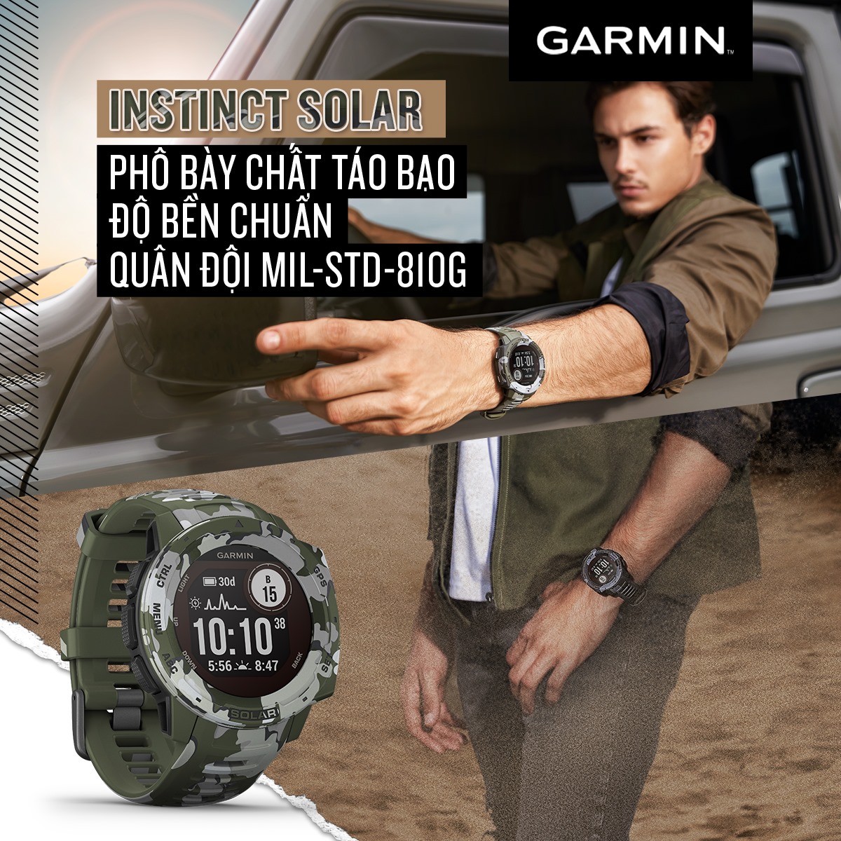 PHÔ BÀY CHẤT TÁO BẠO & CỔ ĐIỂN VỚI INSTINCT SOLAR 💪 Dù trong thành phố hay vùng ngoại ô, hãy tự tin thể hiện chất táo bạo của mình trong mọi hoạt động với Instinct Solar