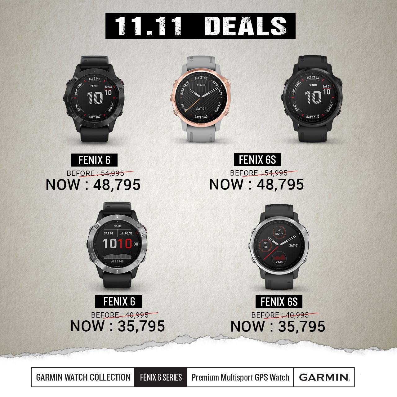 We love 11.11! And we love you too! Are you ready for the biggest online deals of the year with these exclusive and limited discounts from Garmin? Celebrate with us this November 11 and enjoy these incredible discounts on Fenix 6 series! Stay active this holiday season! Give yourself the gift of wellness that will keep on giving, and positively affect all those around you. 😊 Click here to SHOP NOW and learn more! 