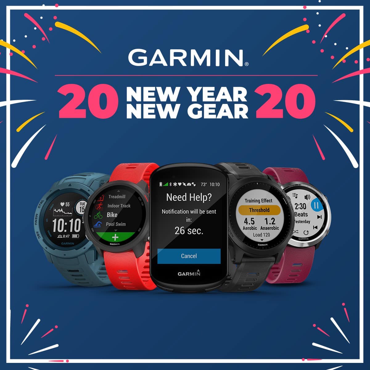 This 2020, pursue the path to happiness and health -- especially if it leads you closer to your goals. Celebrate new beginnings with us this January with our New Year New Gear Deals.  Get a strong head-start on your wellness while saving UP TO 25% on Garmin's latest technology! Get yours now and enjoy GARMIN PROTECT EXTENDED 2-YEARS WARRANTY. Available at any of our official Garmin Brand Stores and Nifty Stores:...