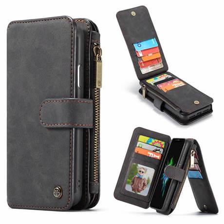 #CaseMe iPhone XR Magnetic Detachable 2 in 1 Zipper Wallet Case