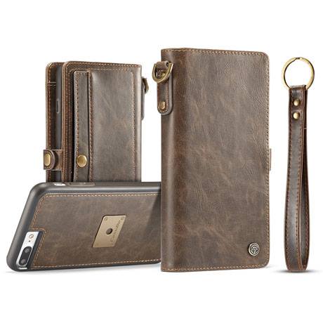 #CaseMe iPhone 8 Plus Leather Wallet Case with Wrist Strap