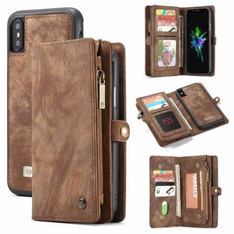 #CaseMe iPhone XS Max Magnetic Detachable 2-in-1 Zipper Wallet Case